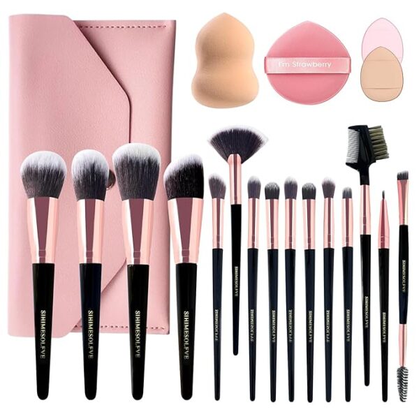 Makeup Brush 15Pcs Eye And Face Professional Makeup Brush Set, - Image 4