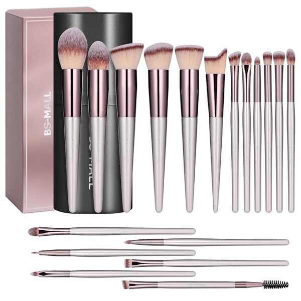 Makeup Brush Set 18 Pcs Premium Synthetic Foundation Powder - Image 4