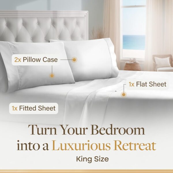 Egyptian Cotton Sheets King Size - 1000